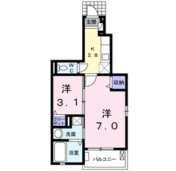 黒崎駅 徒歩15分 1階の物件間取画像